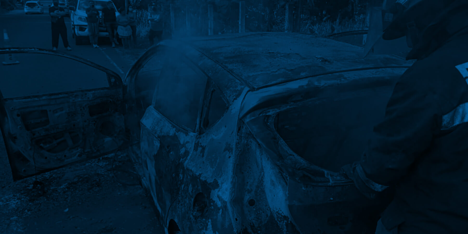 Pareja lesionada tras accidente de tránsito